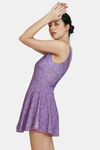 Zelocity Padded Slip-On Swimdress - Chinese Violet — thumbnail 2